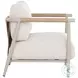 Muros Palazzo Cream Lounge Chair With Greige Base
