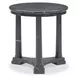 Neoclassic Black Round Side Table