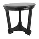 Neoclassic Black Round Side Table