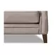 Camden Stone Leather 61" Loveseat with Nailhead Trim
