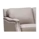Camden Stone Leather 61" Loveseat with Nailhead Trim