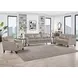 Camden Stone Leather 61" Loveseat with Nailhead Trim