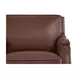 Camden Pecan Leather 87" Sofa with Nailhead Trim