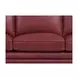 Camden Cranberry Leather 87" Sofa with Nailhead Trim