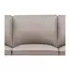 Camden Stone Leather 87" Sofa with Nailhead Trim