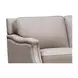 Camden Stone Leather 87" Sofa with Nailhead Trim