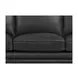 Camden Black Leather 87" Sofa with Nailhead Trim