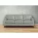 Camden Silver Leather Living Room Set