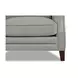 Camden Silver Leather 87" Sofa with Nailhead Trim