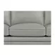 Camden Silver Leather 87" Sofa with Nailhead Trim