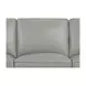Camden Silver Leather 87" Sofa with Nailhead Trim