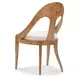Arden White Upholstered Arm Chair
