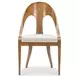 Arden White Upholstered Arm Chair