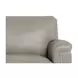 Sherwyn Stone Leather Upholstered Accent Chair with Nailhead Trim