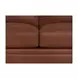 Sherwyn Pecan Leather 64" Loveseat with Nailhead Trim