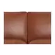 Sherwyn Nutmeg Leather 64" Loveseat with Nailhead Trim