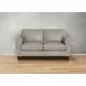Sherwyn Stone Leather 64" Loveseat with Nailhead Trim