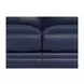 Sherwyn Navy Leather 64" Loveseat with Nailhead Trim