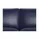 Sherwyn Navy Leather 64" Loveseat with Nailhead Trim