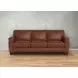 Sherwyn Pecan Leather Living Room Set