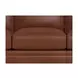 Sherwyn Pecan Leather 89" Sofa with Nailhead Trim