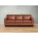 Sherwyn Nutmeg Leather Living Room Set
