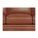 Sherwyn Nutmeg Leather 89" Sofa with Nailhead Trim