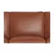 Sherwyn Nutmeg Leather 89" Sofa with Nailhead Trim