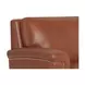 Sherwyn Nutmeg Leather 89" Sofa with Nailhead Trim