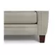Sherwyn Stone Leather 89" Sofa with Nailhead Trim