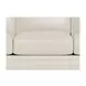Sherwyn Vanilla Leather 89" Sofa with Nailhead Trim