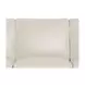 Sherwyn Vanilla Leather 89" Sofa with Nailhead Trim