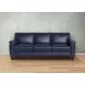 Sherwyn Navy Leather Living Room Set
