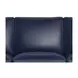 Sherwyn Navy Leather 89" Sofa with Nailhead Trim