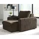 Chalmers Chocolate 50" Power Gliding Chaise with USB Charging