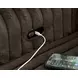 Chalmers Chocolate 50" Power Gliding Chaise with USB Charging