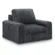 Chalmers Gunmetal 50" Power Gliding Chaise with USB Charging