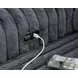 Chalmers Gunmetal 50" Power Gliding Chaise with USB Charging