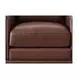 Halwyn Pecan Leather Upholstered Accent Chair