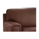 Halwyn Pecan Leather Upholstered Accent Chair