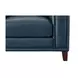 Halwyn Navy Leather Upholstered Accent Chair
