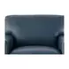 Halwyn Navy Leather Upholstered Accent Chair