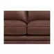 Camden Pecan Leather 61" Loveseat with Nailhead Trim