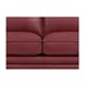 Camden Cranberry Leather 61" Loveseat with Nailhead Trim