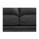 Camden Black Leather 61" Loveseat with Nailhead Trim
