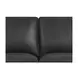 Camden Black Leather 61" Loveseat with Nailhead Trim