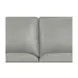 Camden Silver Leather 61" Loveseat with Nailhead Trim