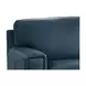 Halwyn Navy Leather 65" Loveseat