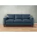 Halwyn Navy Leather Living Room Set