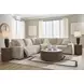 Carceri Cashmere Performance Fabric 5 Piece Modular Power Reclining Sectional with USB Charging and Armless Power Recliner